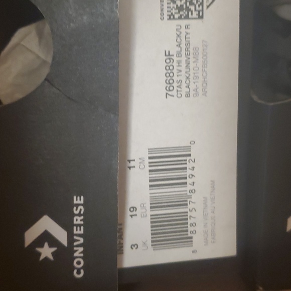 CONVERSE  CTAS 1V HI  INFANT SZ / 766889F - Picture 11 of 16